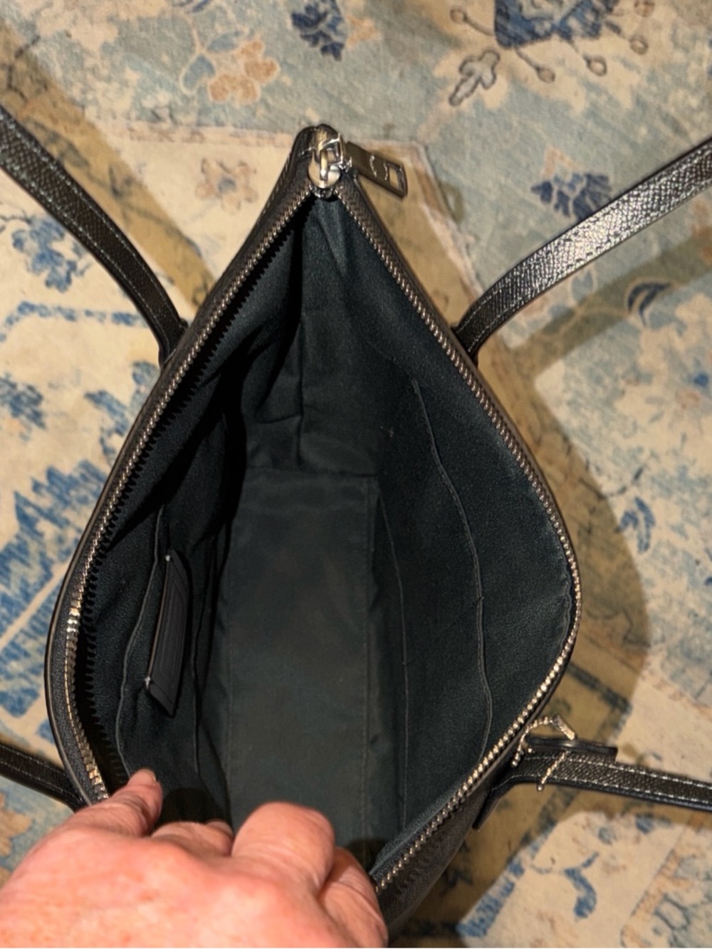 Coach Black & Gray Signature Tote - Picture 4 of 5